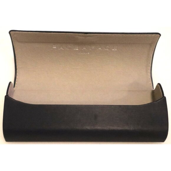 Face A Face Paris Black Eyeglasses Case White Stitching Soft Interior Minimalist - Picture 3 of 5